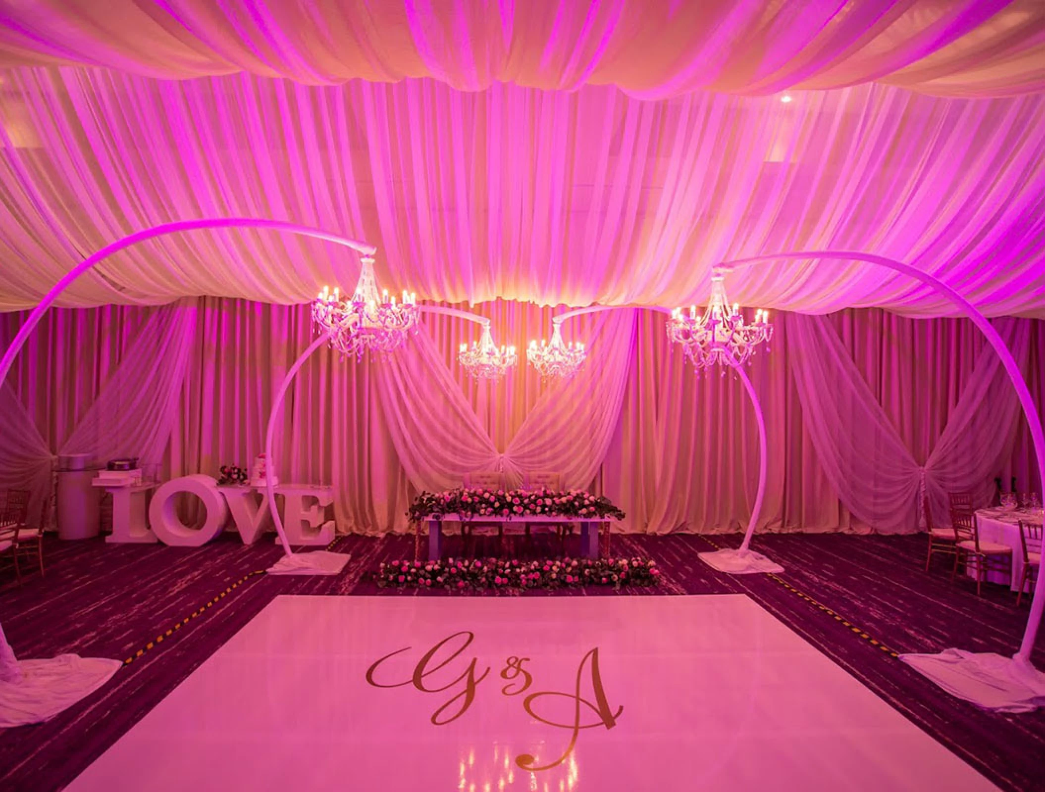 breathless riviera cancun wedding reception at ballroom