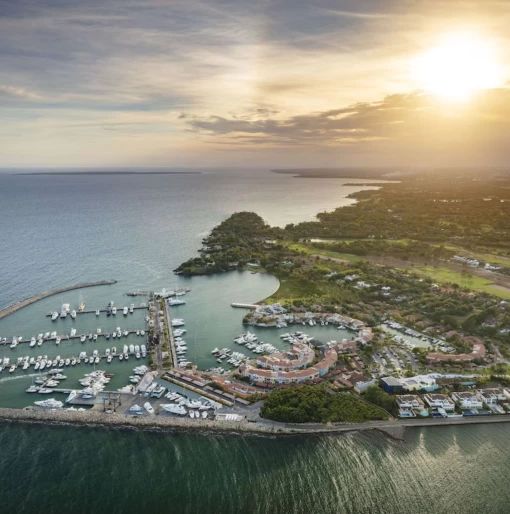 aerial view of the marina at Casa de Campo