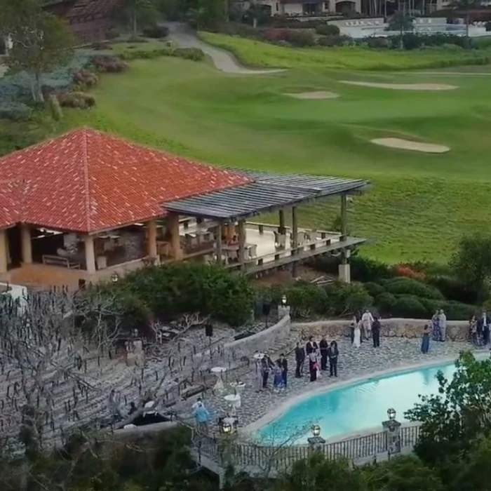 pool terrace at the dye fore at Casa de Campo