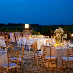 pool terrace at the dye fore venue at Casa de Campo