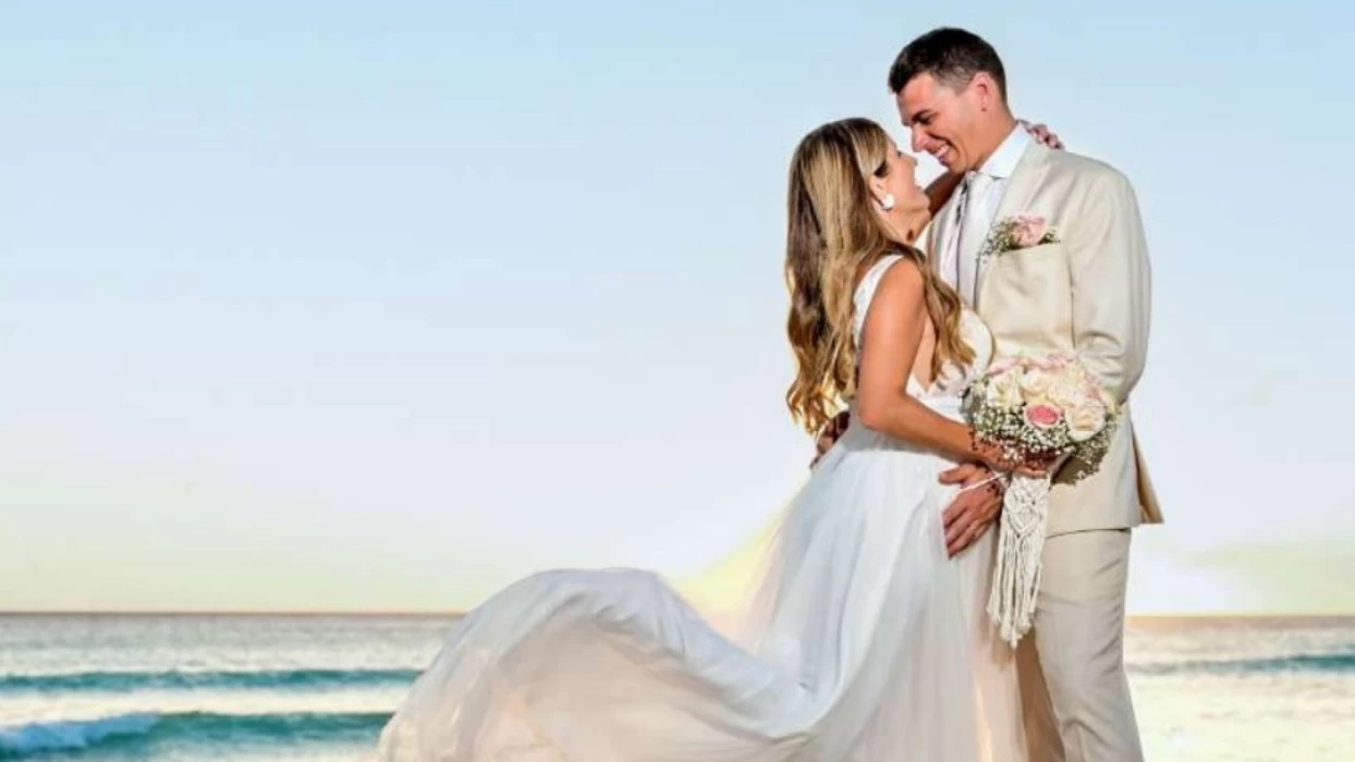 bride and groom at Catalonia Montego Bay