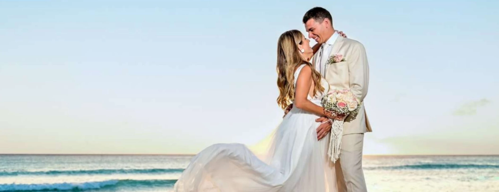 bride and groom at Catalonia Montego Bay