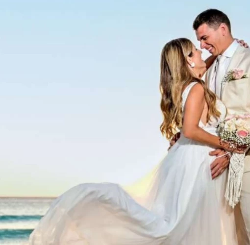 bride and groom at Catalonia Montego Bay