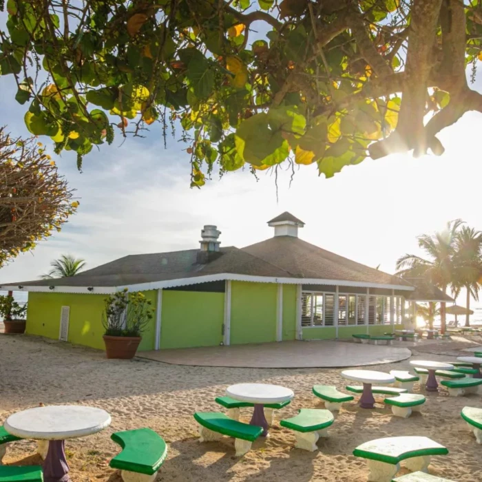Beachside picnic area at Catalonia Montego Bay
