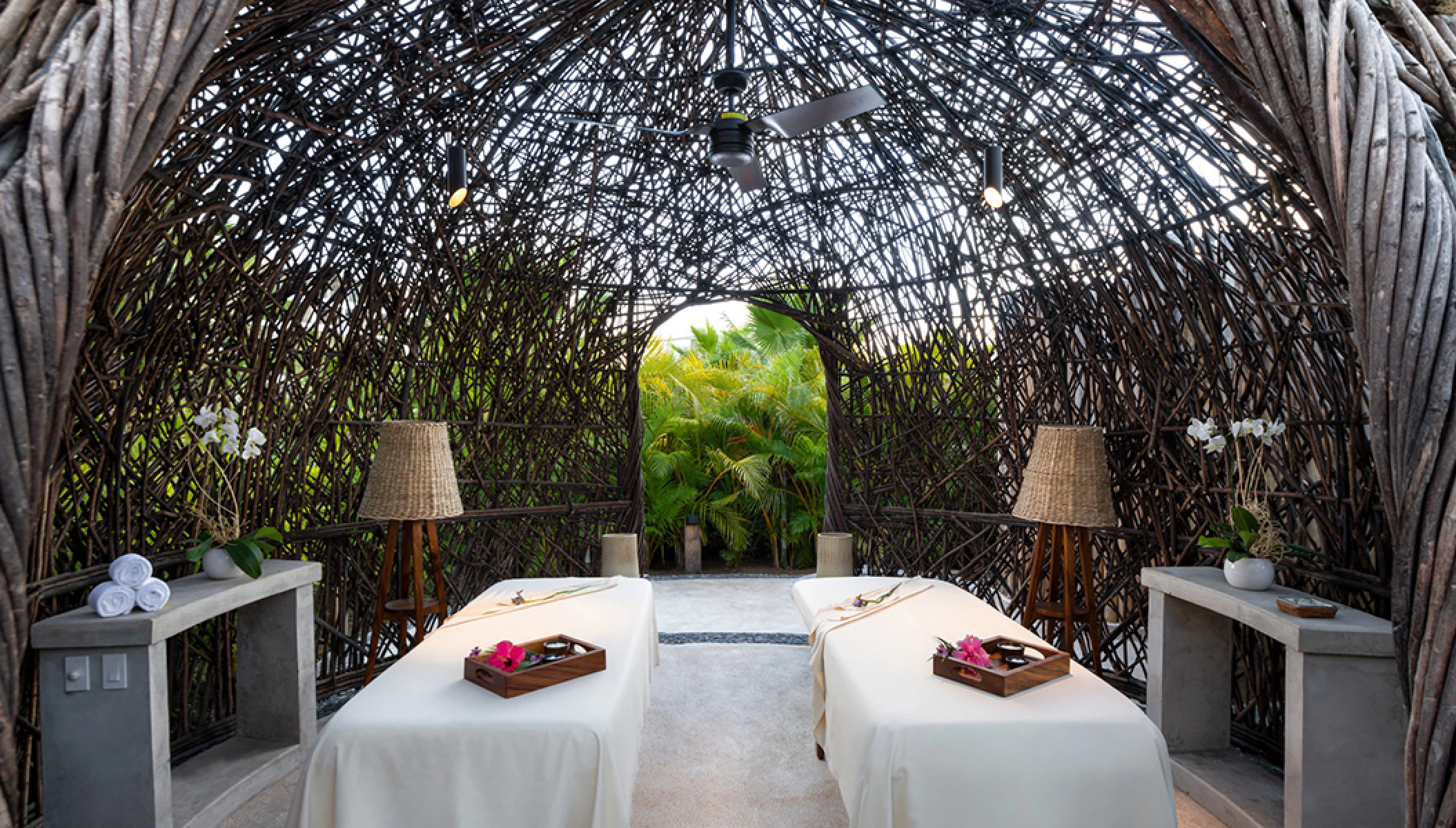 Spa Massages cabin at Conrad Punta de Mita