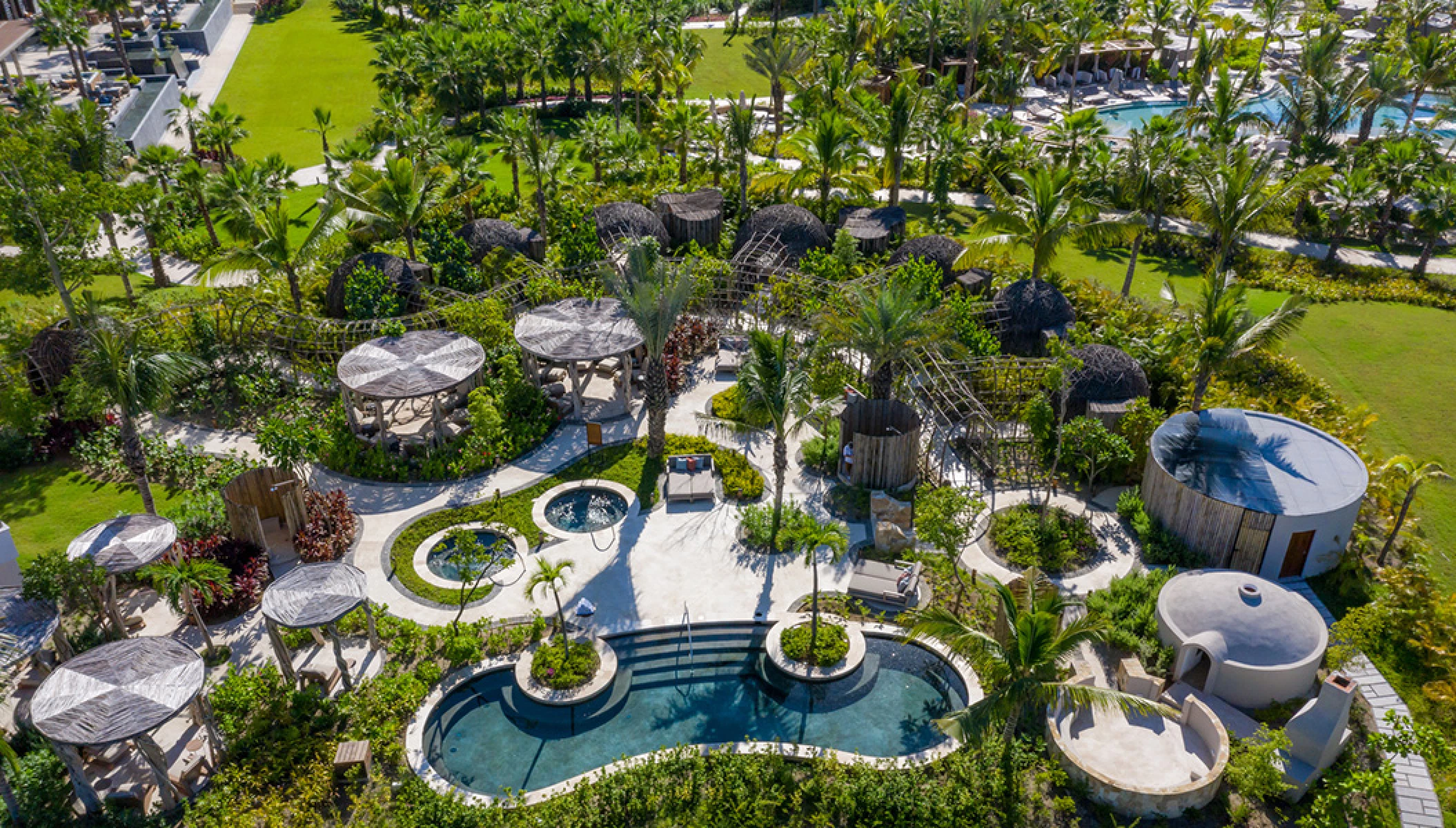 Spa Aerial overview at Conrad Punta de Mita