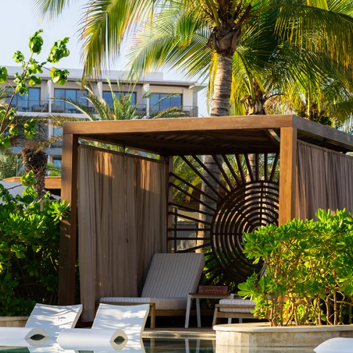 bali beds at Conrad Punta de Mita