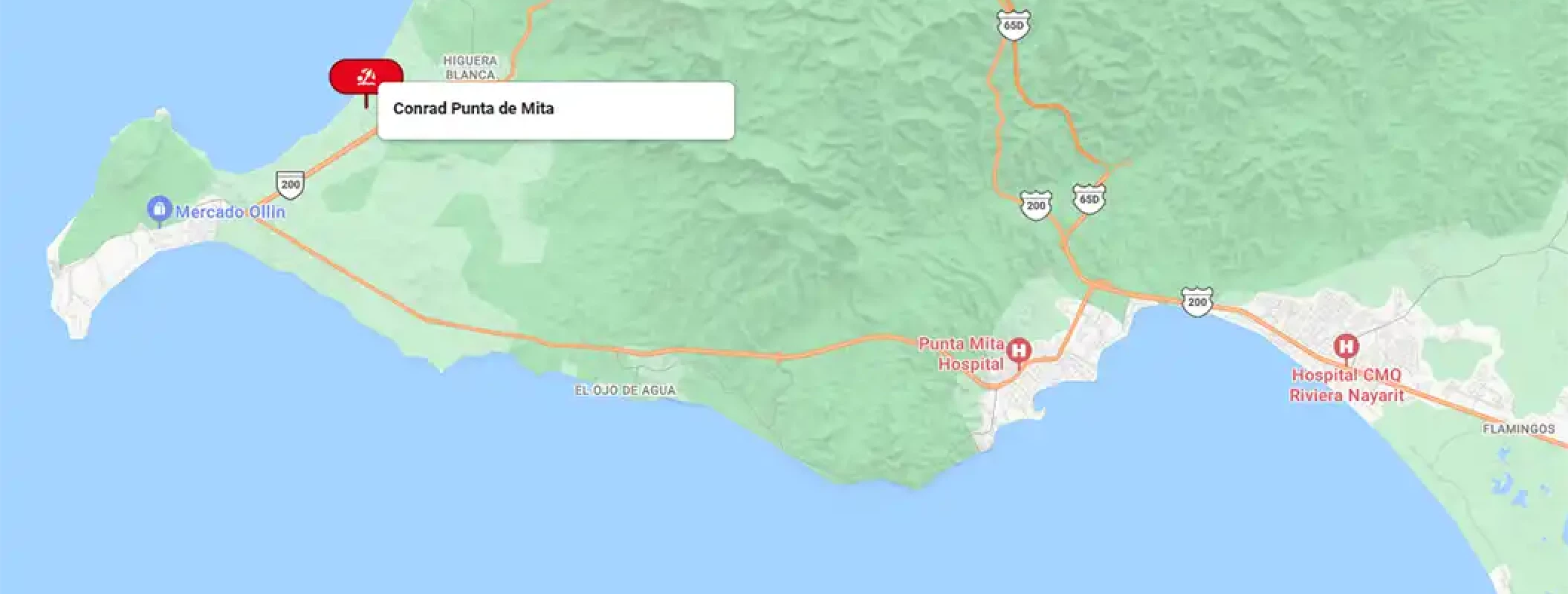 Conrad Punta de Mita Map