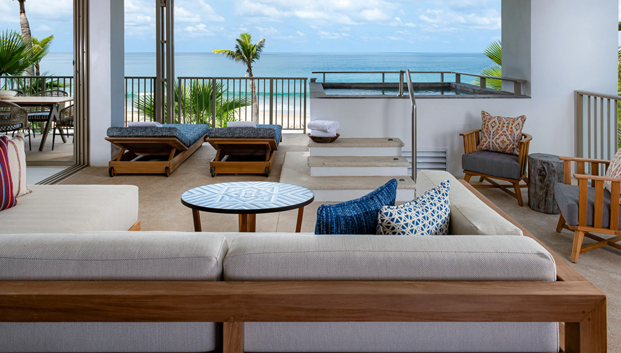 Premiere Suite terrace at Conrad Punta de Mita