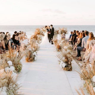 Ceremony at the beach at Conrad Punta de Mita