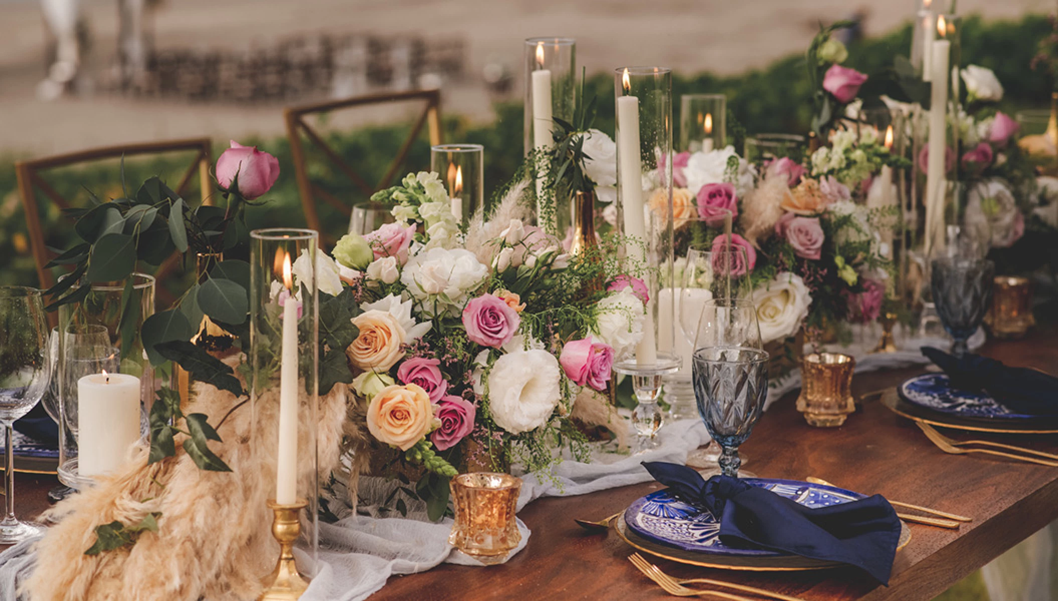 reception decor at Conrad Punta de Mita