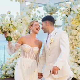 bride and groom at Devossion by Live Aqua Playa del Carmen