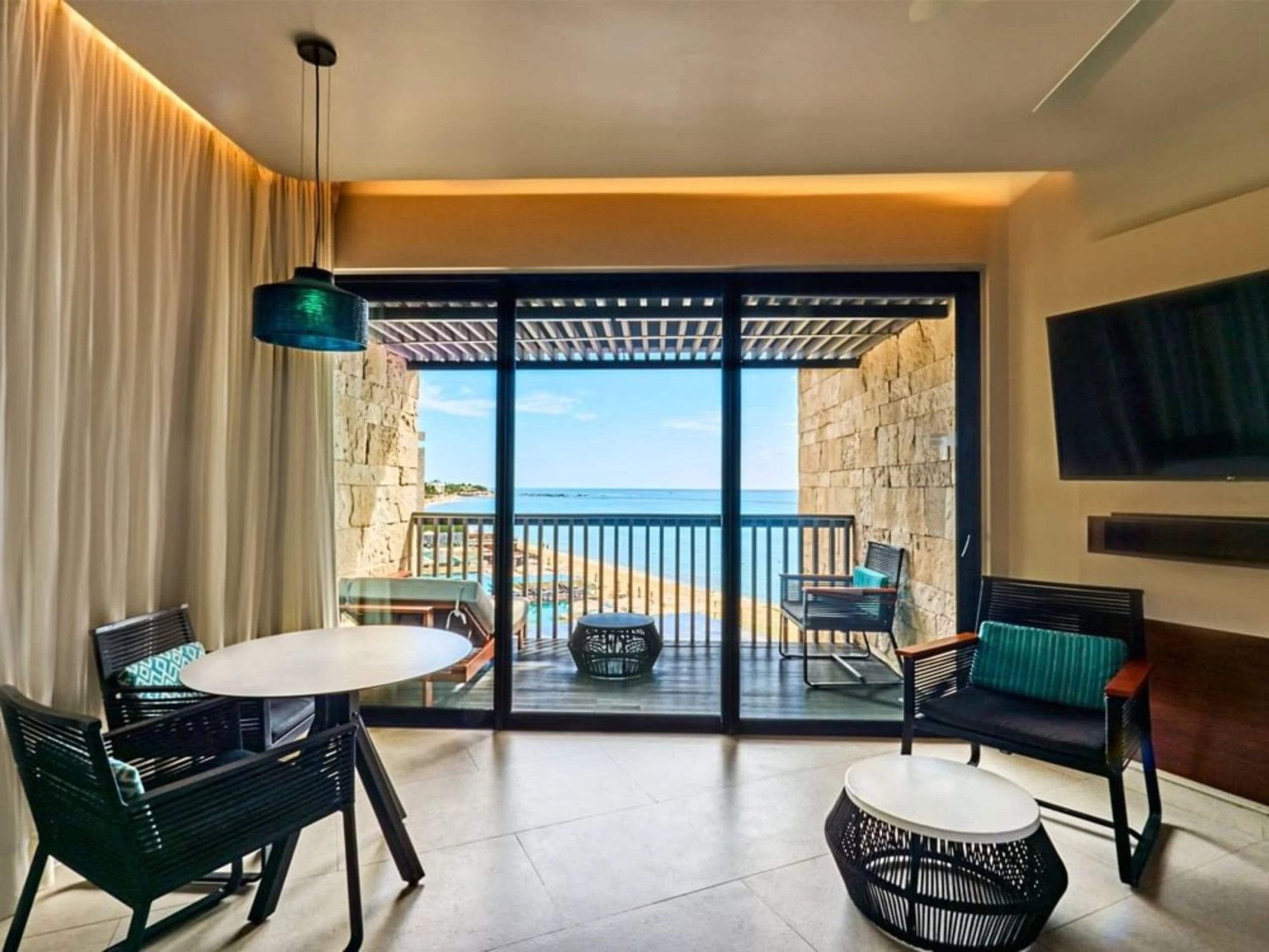 ocean view from the suite at Devossion by Live Aqua Playa del Carmen