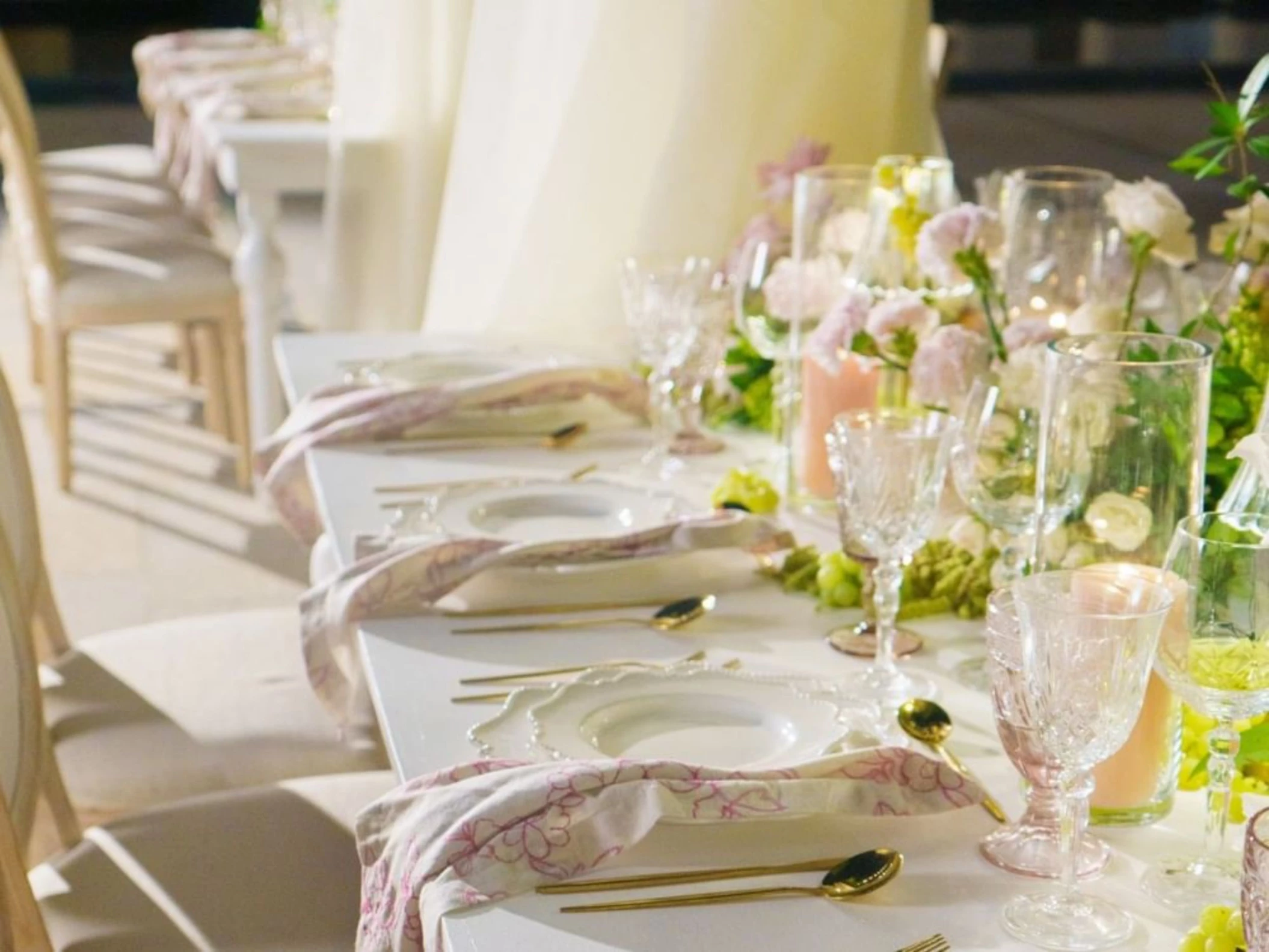 reception table setup at Devossion by Live Aqua Playa del Carmen