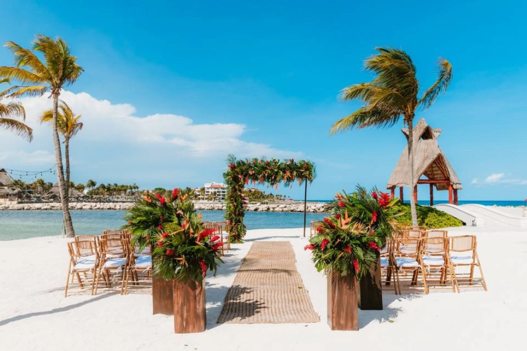 Dreams Aventuras Riviera Maya gazebo beach venue