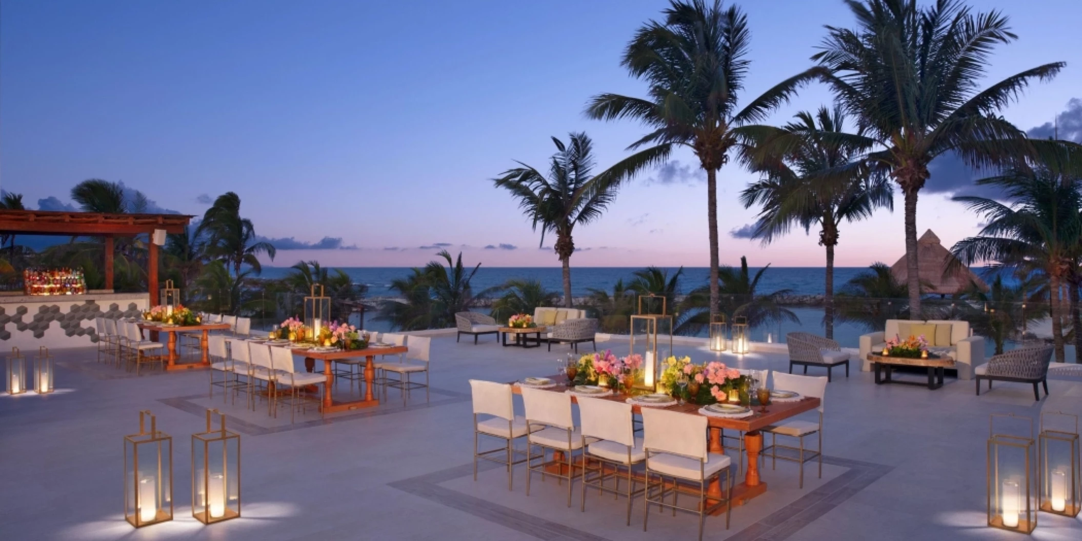 Dreams Aventuras Riviera Maya rooftop terrace venue