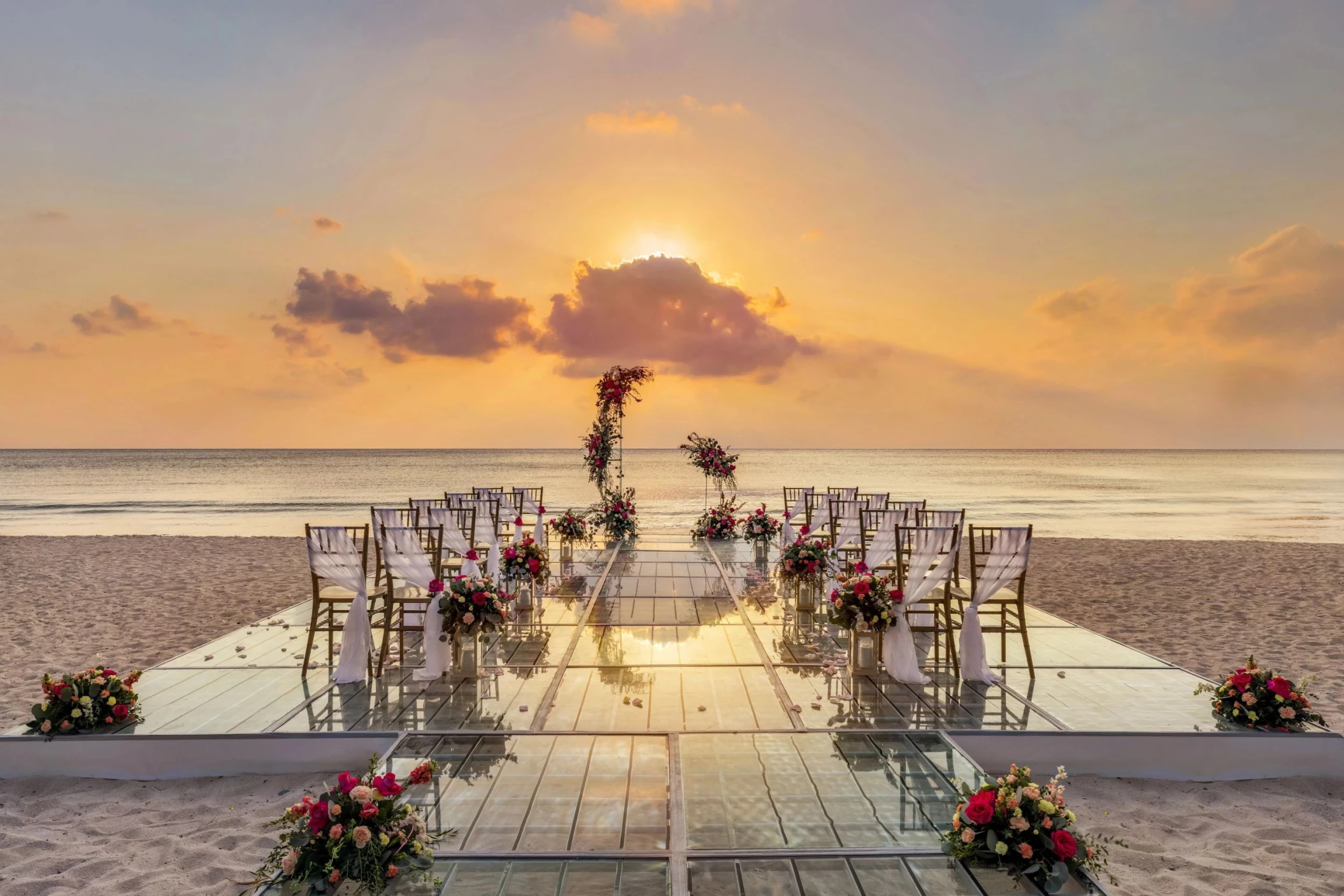 beach venue at Dreams Cozumel Cape Resort & Spa