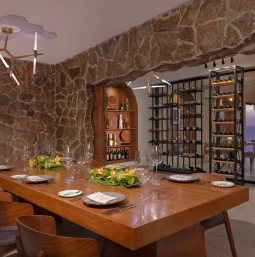 Olio wine cellar at Dreams Cozumel Resort.