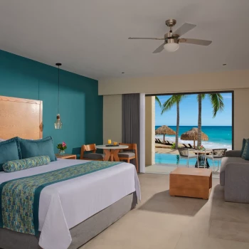 master suite beach front at Dreams Cozumel Resort.