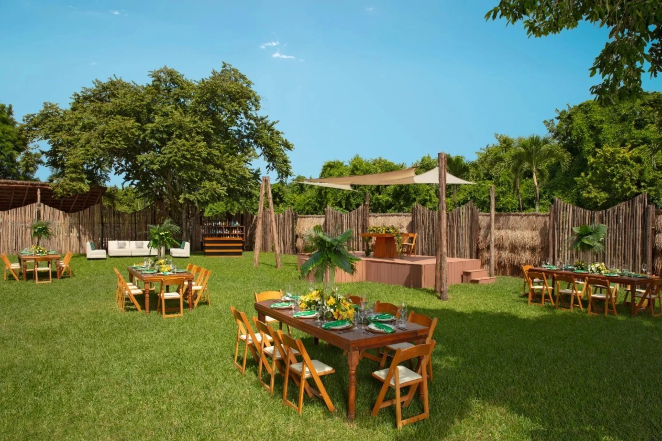 garden venue at the dreams cozumel cape resort