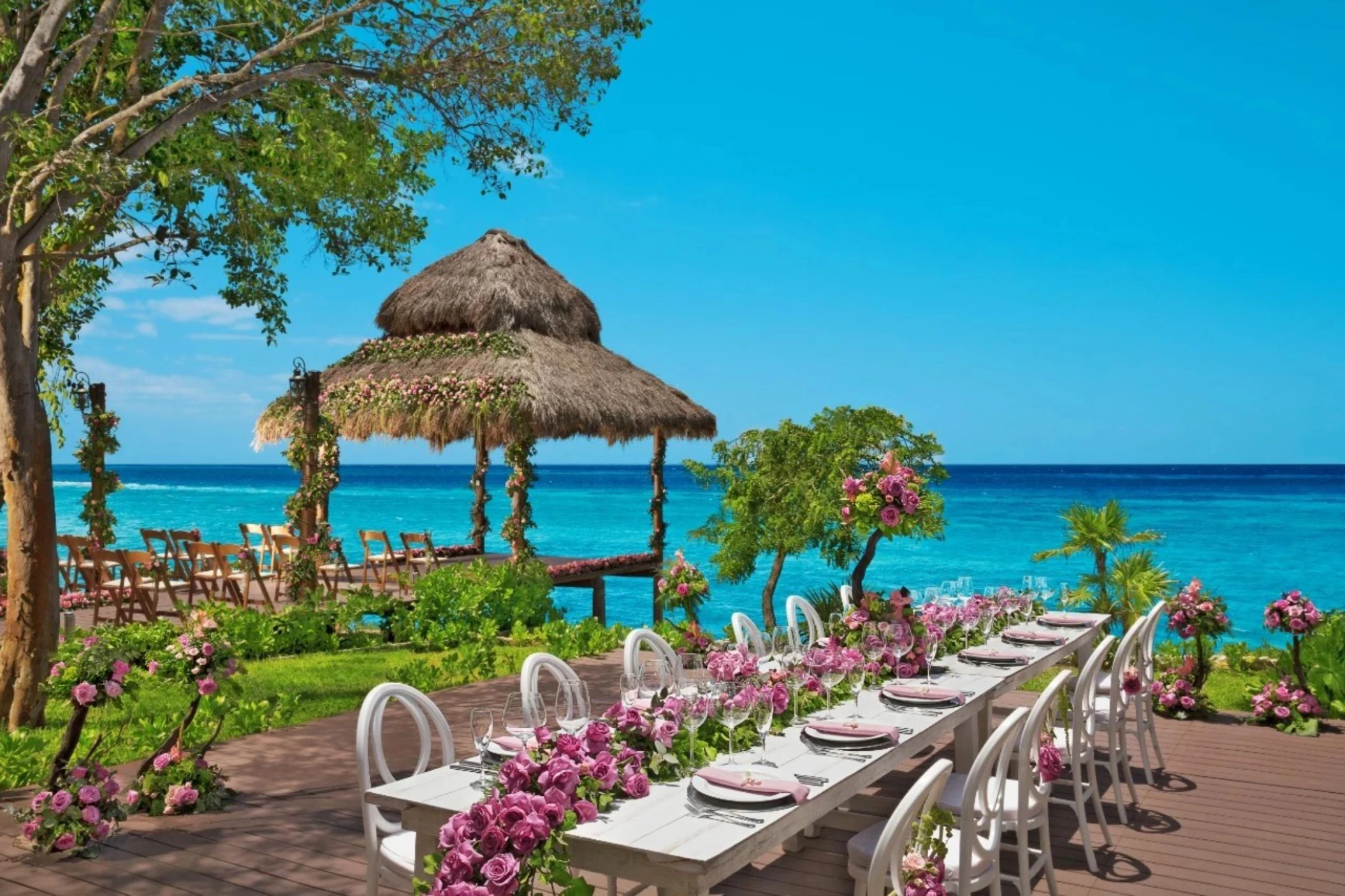terrace venue at dreams cozumel cape resort