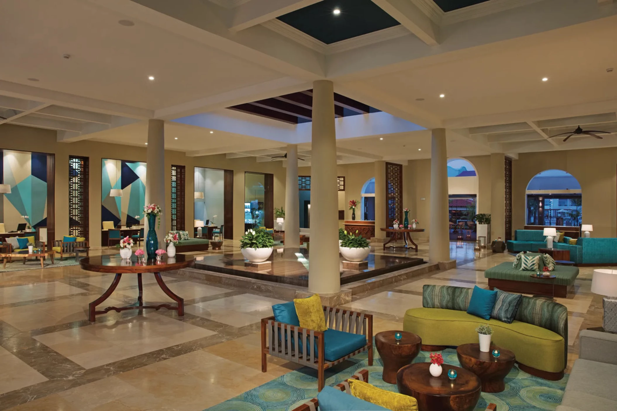 lobby at Dreams Dominicus La Romana