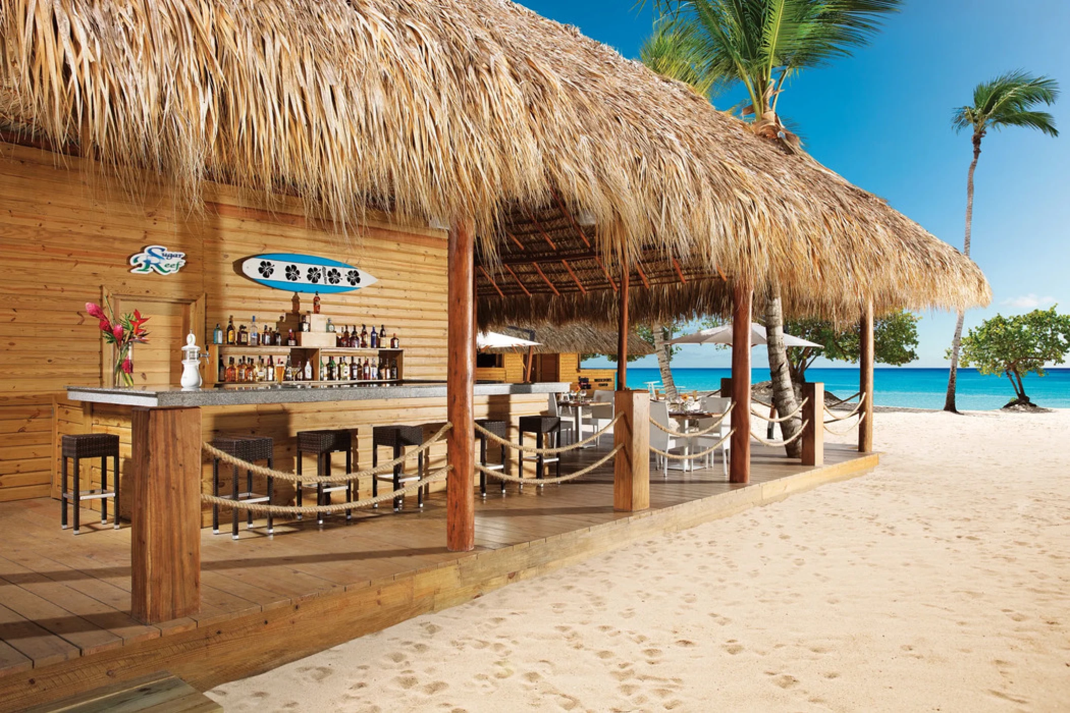 sugar reef beach bar at Dreams Dominicus La Romana