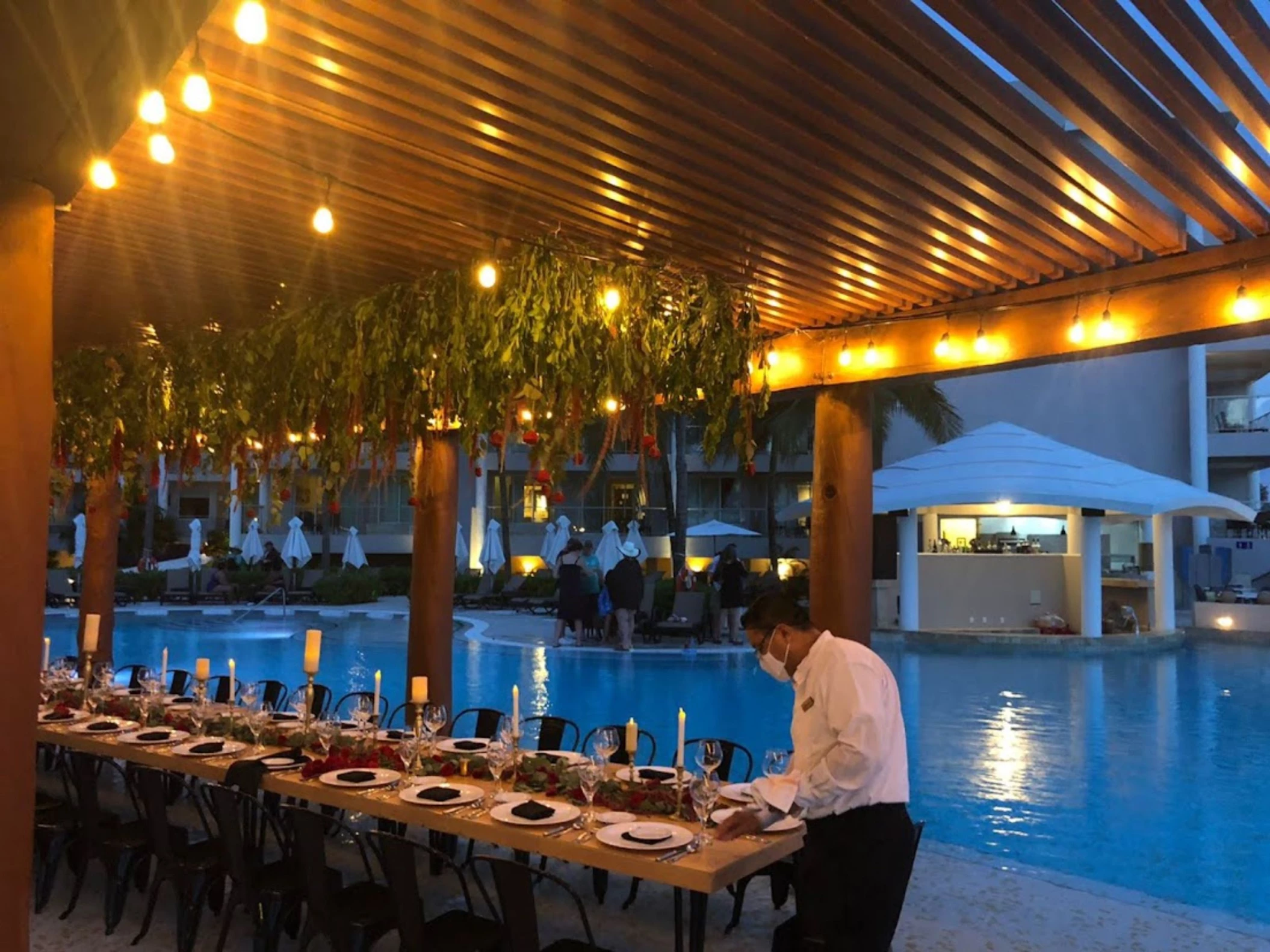 Water Pergola venue at dreams jade resort