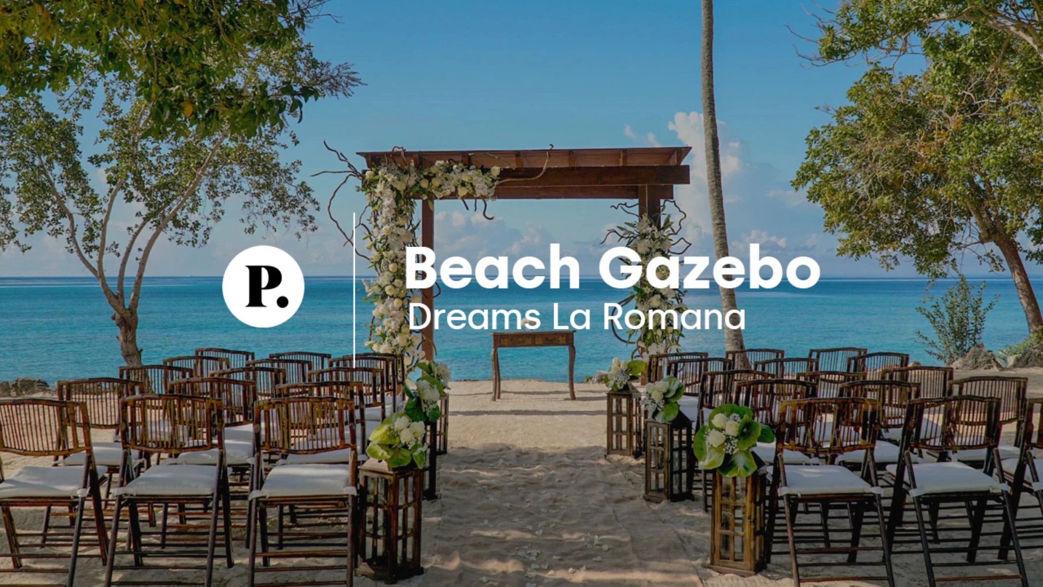 video review of the beach gazebo venue at dreams la romana