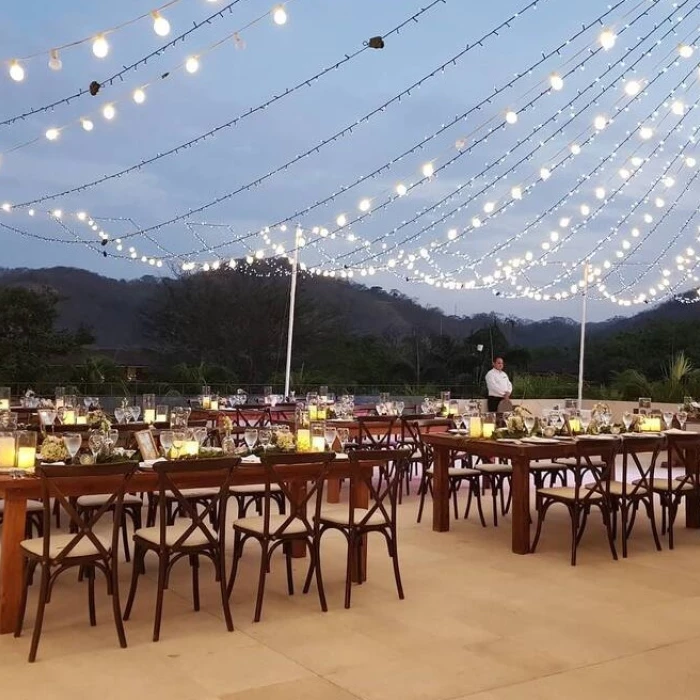 seaside terrace venue at Dreams Las Mareas