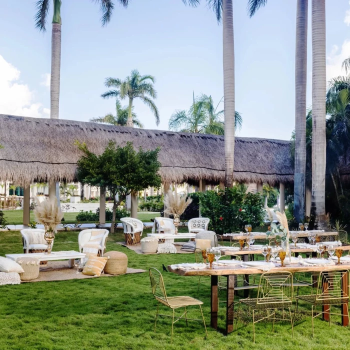 avocado garden reception at Dreams Puerto Morelos Resort & Spa