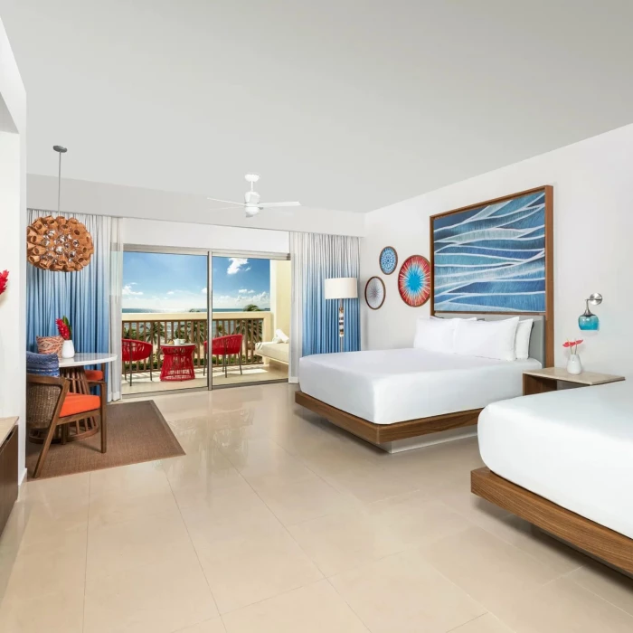double room with 2 beds at Dreams Puerto Morelos Resort & Spa