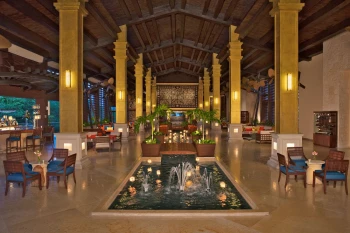 Dreams Riviera Cancun lobby and reception area