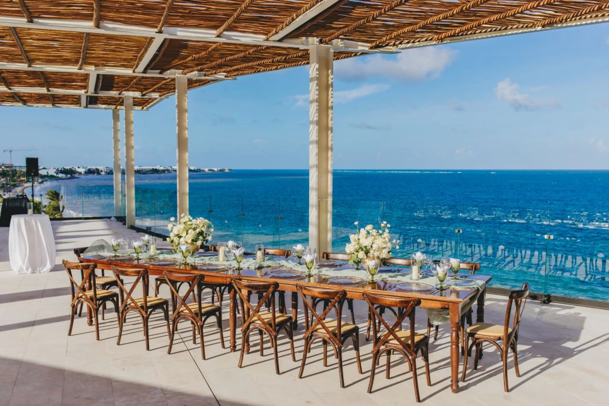 sky rooftop venue with sea view at dreams sapphire