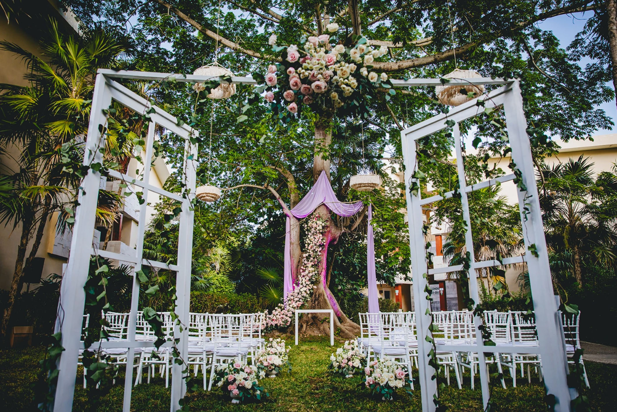 Yaxche Garden venue at Dreams Sapphire