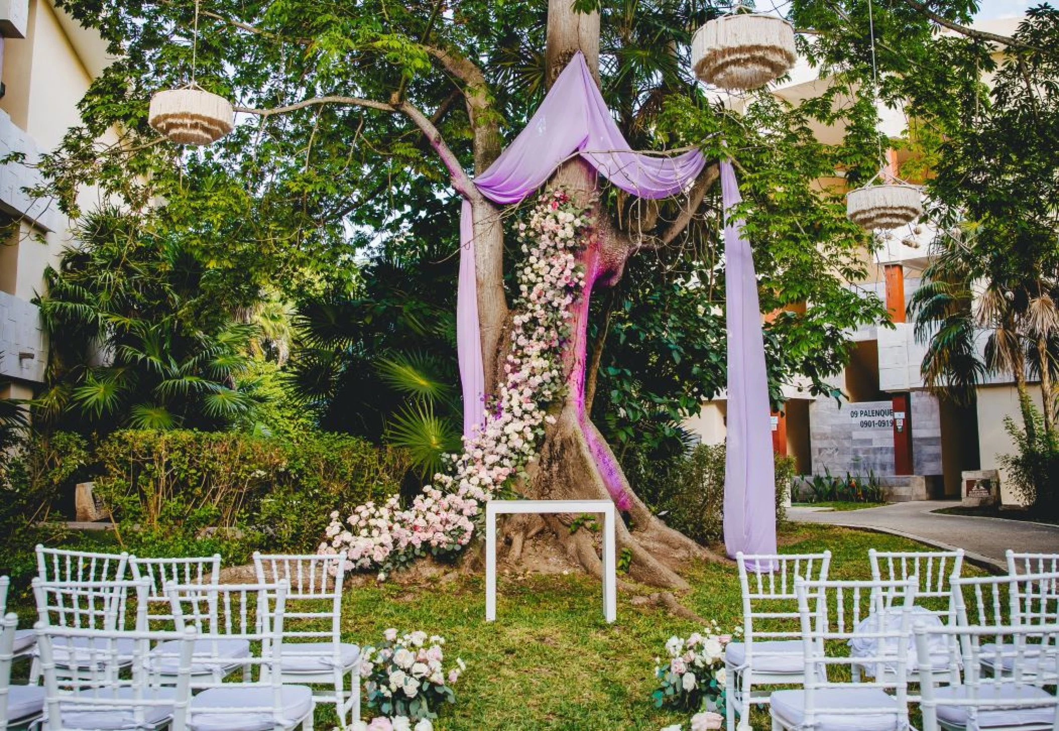 yaxche garden venue at dreams sapphire