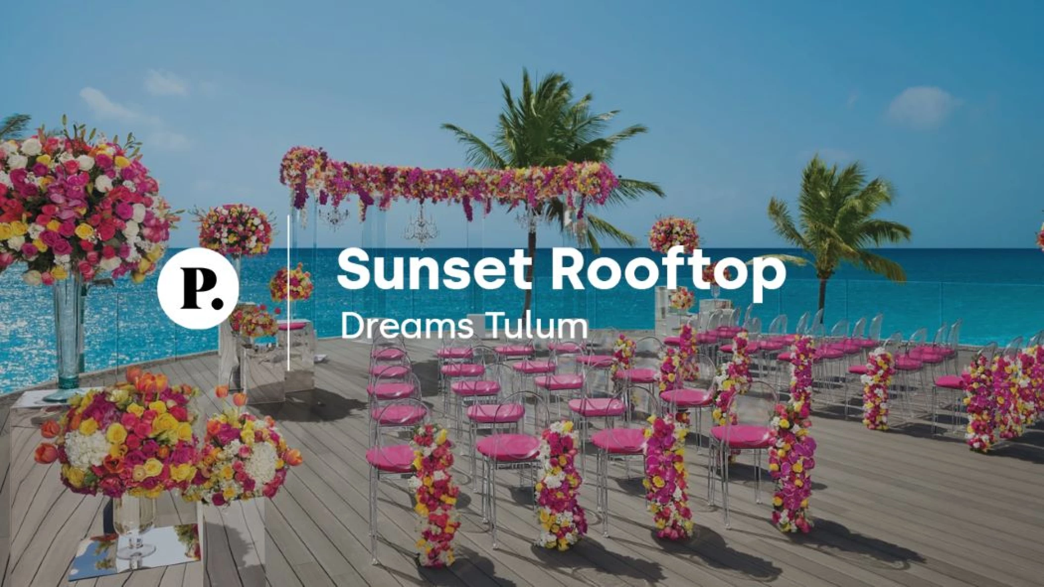 video review of the sunset rooftop venue at Dreams Tulum