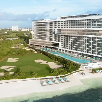 Aerial overview at Dreams Vista Cancun Golf and Spa