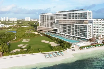 Aerial overview at Dreams Vista Cancun Golf and Spa