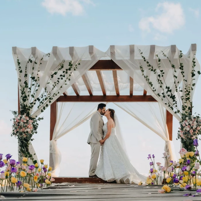 Beach Gazebo 55 venue at El Dorado and Casitas Royale