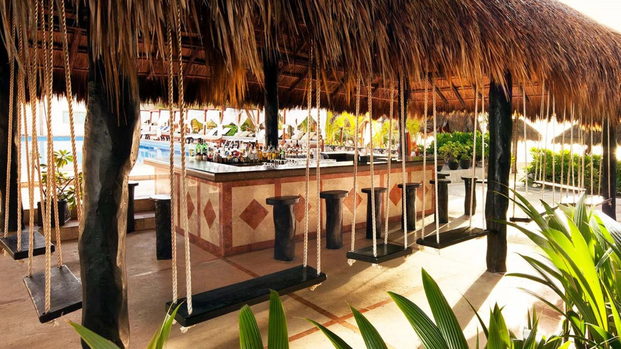 poolside bar at El Dorado Seaside Palms