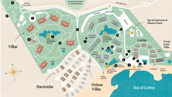 Resort Map of esperanza los Cabos