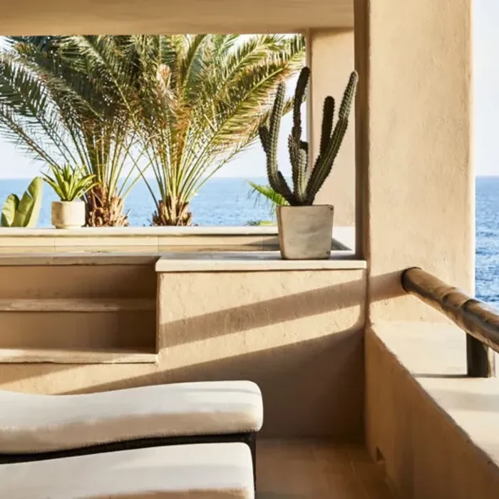 Balcony and jacuzzi at Esperanza Cabo San Lucas