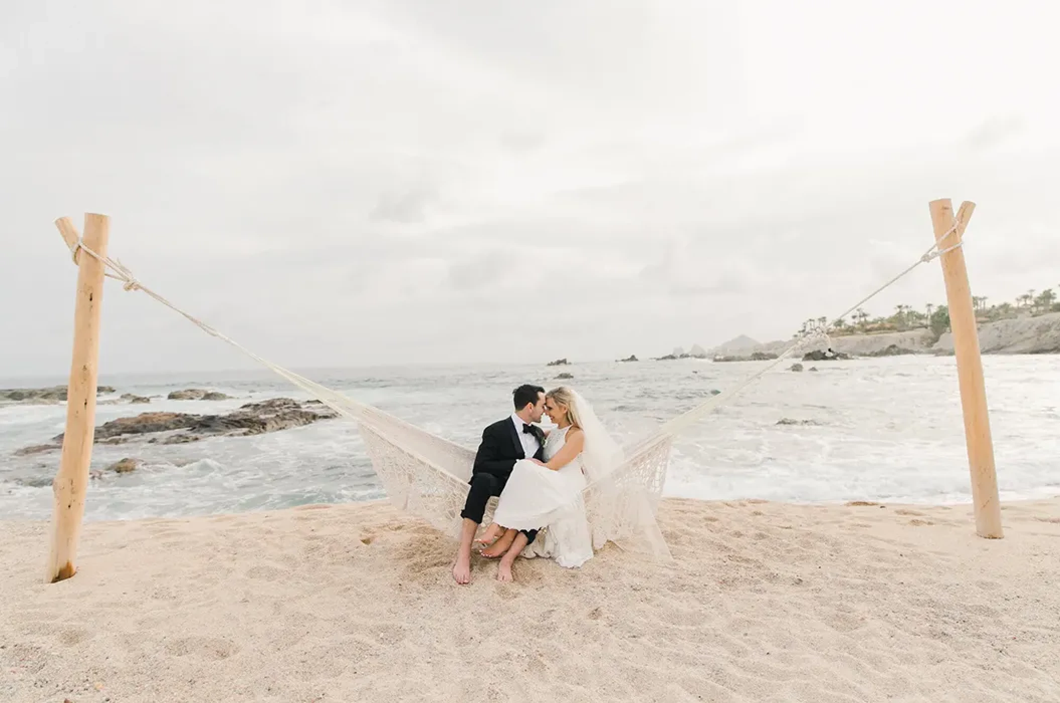 Couple on the beach at Esperanza Cabo San Lucas