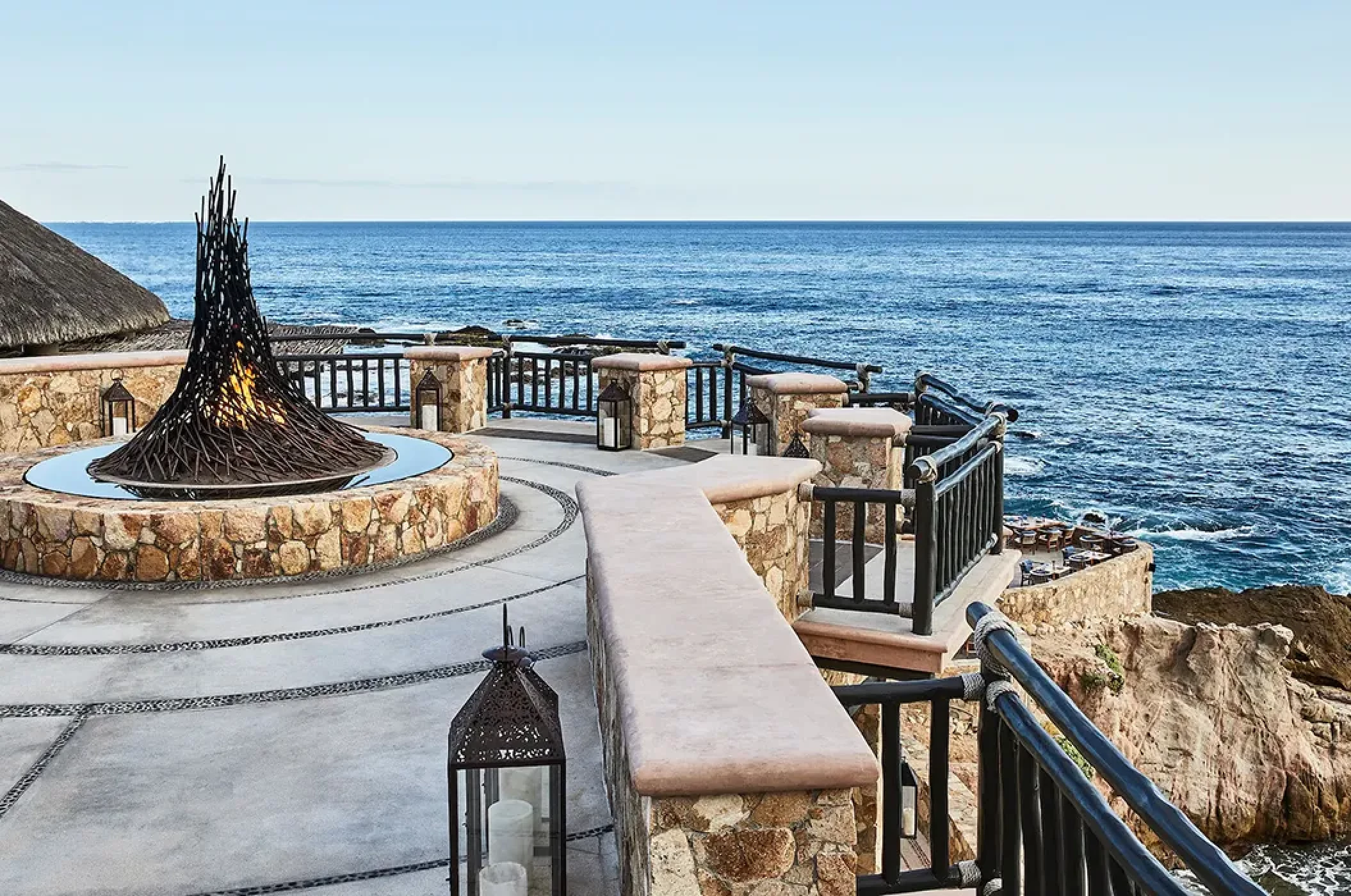 Fire pit at Esperanza Cabo San Lucas