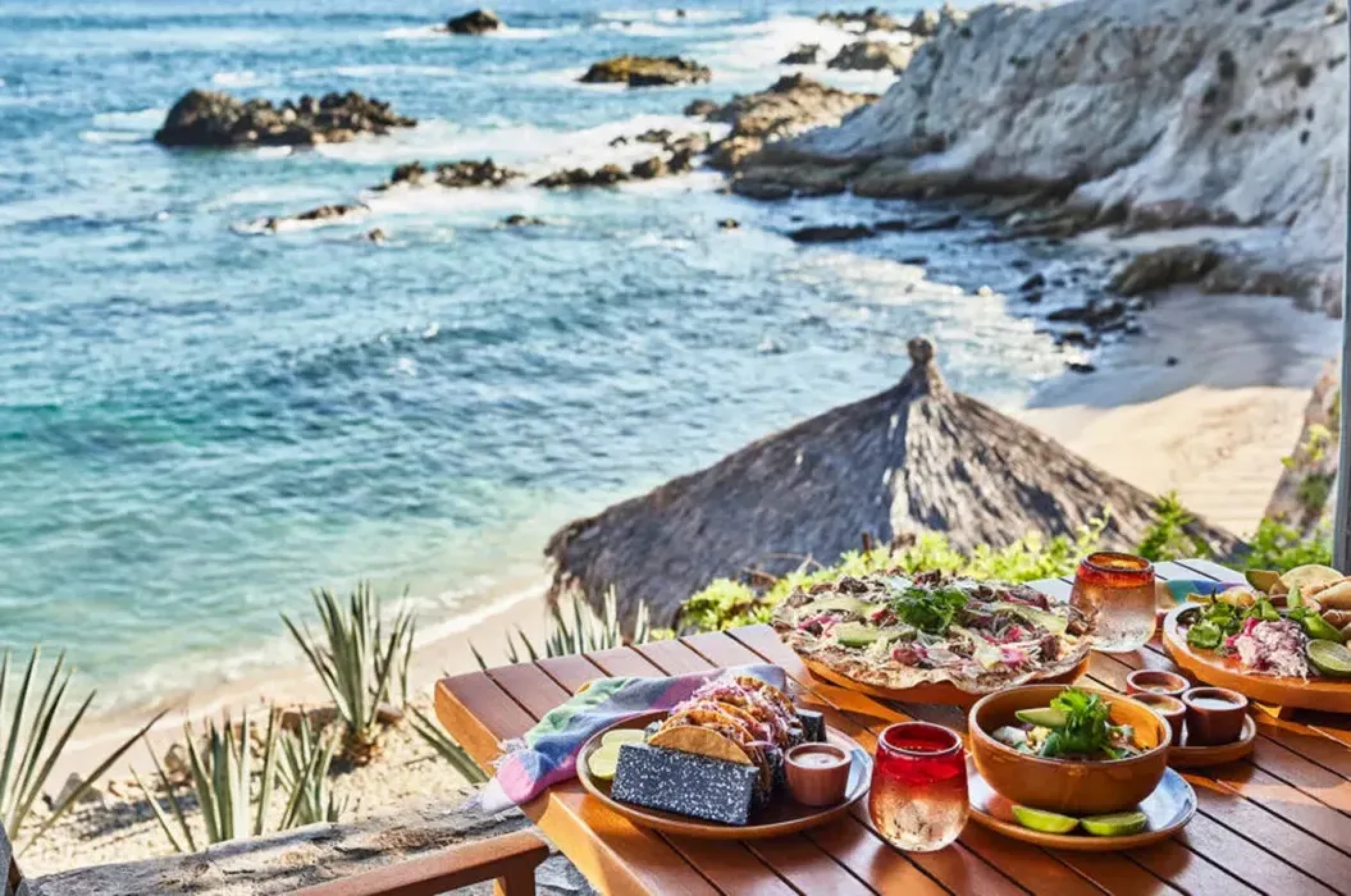 Restaurant at Esperanza Cabo San Lucas views