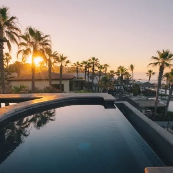 Sunset pool at Esperanza Cabo San Lucas