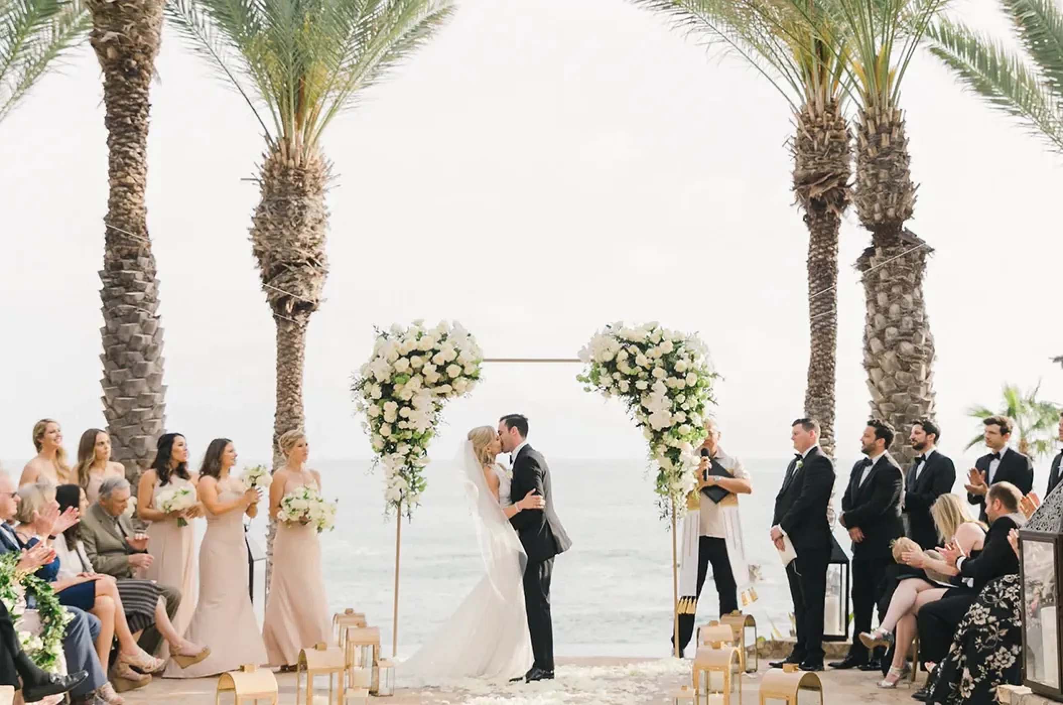 Ceremony on the upper and middle pool terraces at Esperanza Cabo San Lucas
