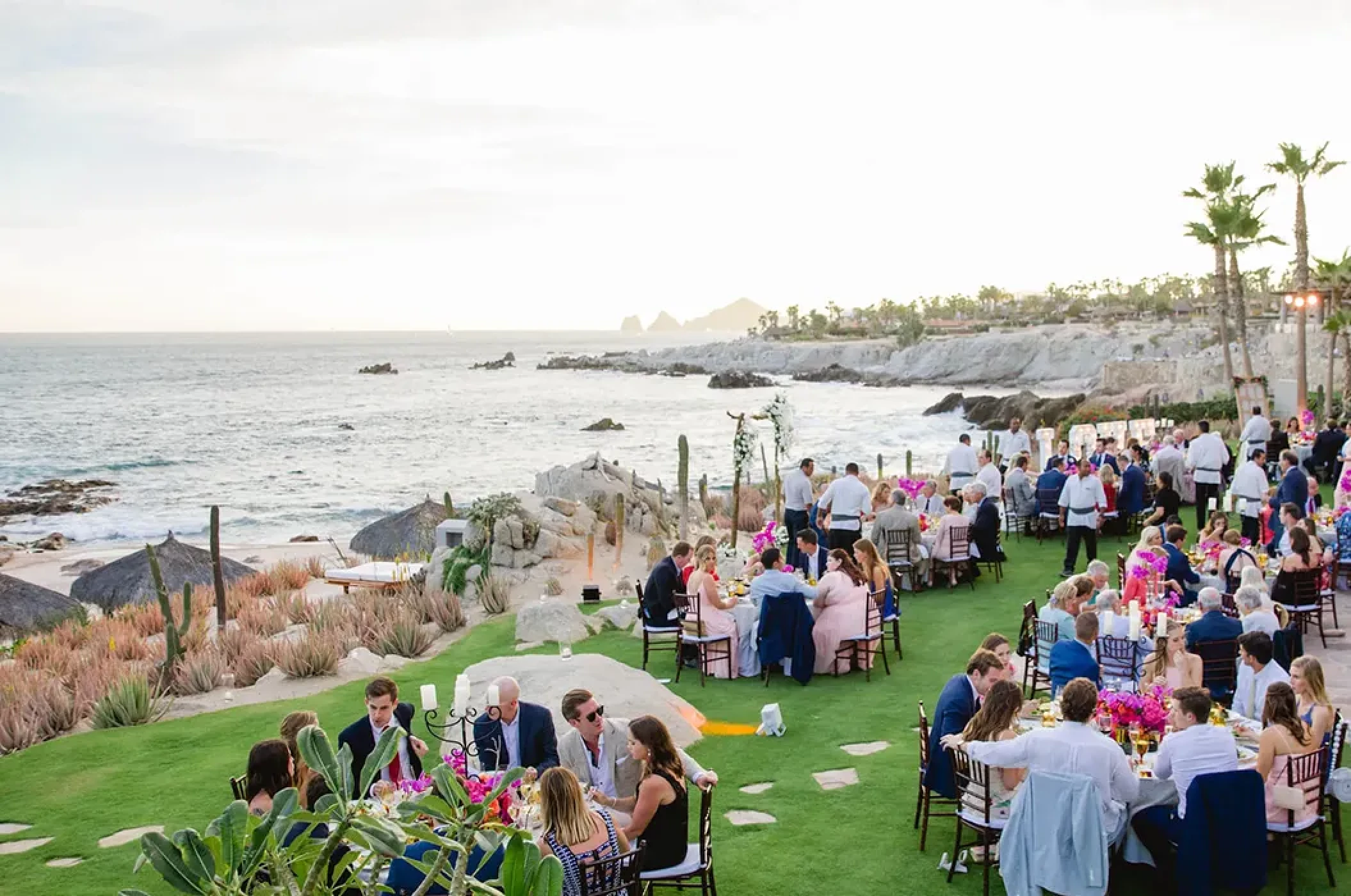 Dinner reception on the golf course at Esperanza Cabo San Lucas