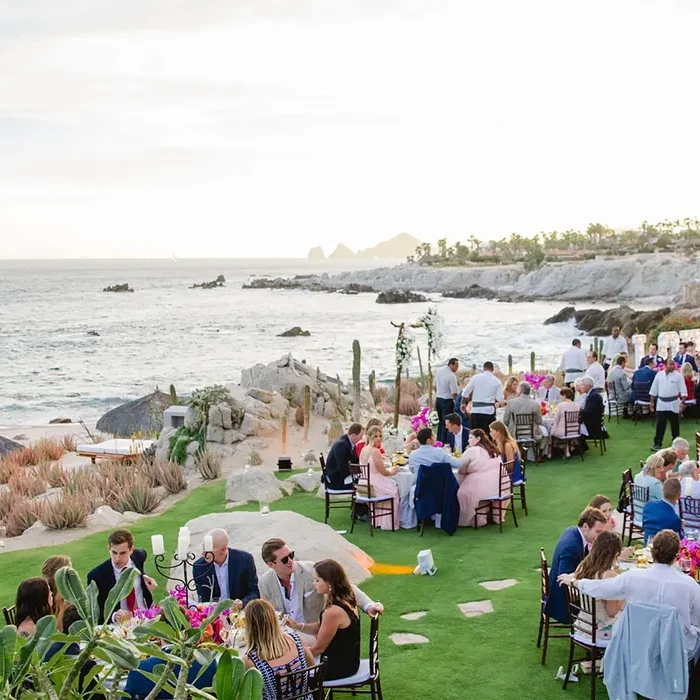 Dinner reception on the golf course at Esperanza Cabo San Lucas